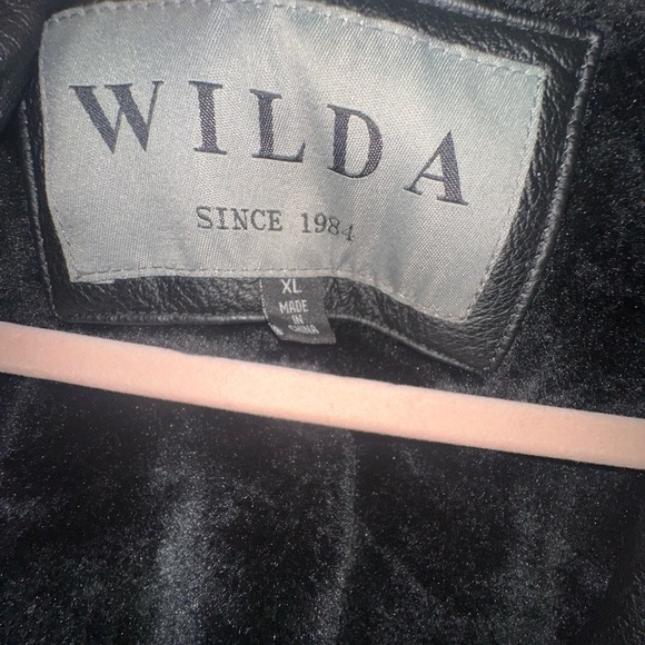 Vintage Wilda Genuine Leather Cafe Racer Jacket Black XL Moto Biker Style - Picture 4 of 9